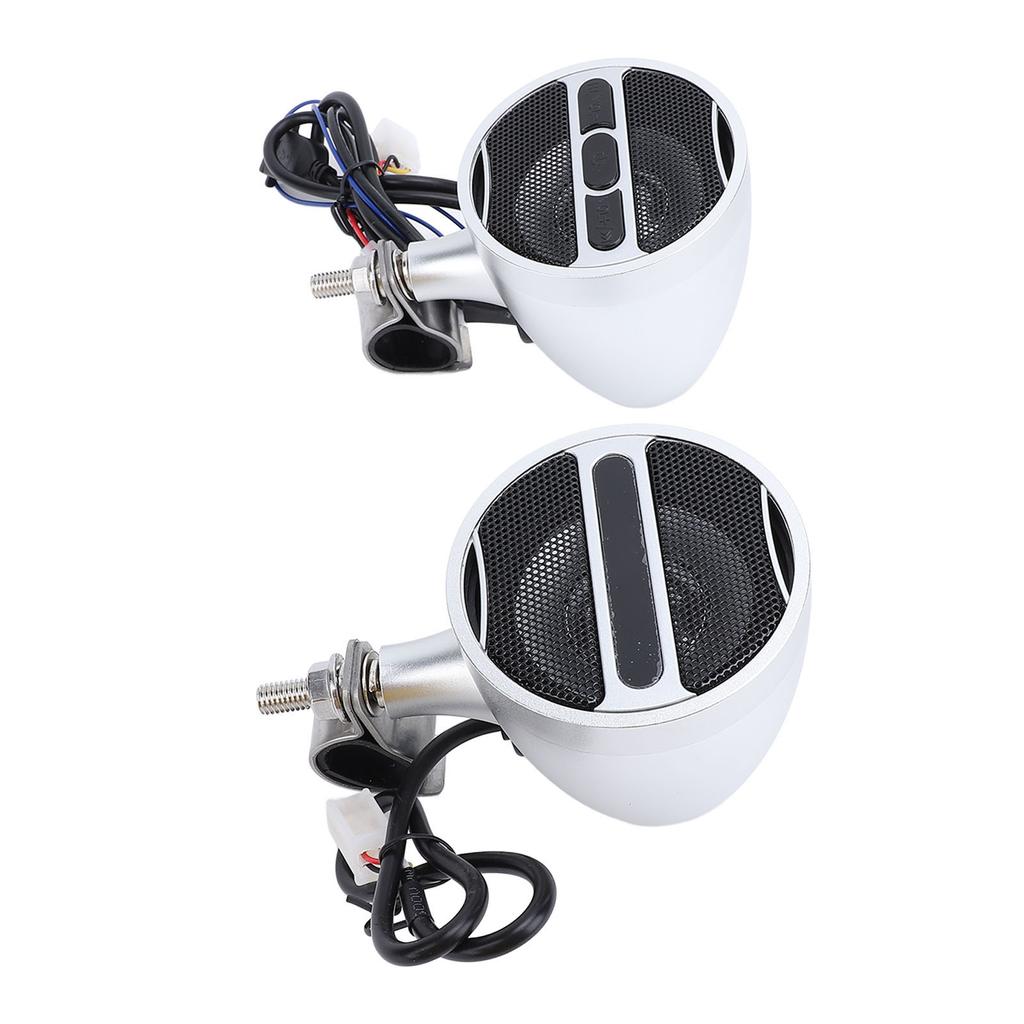 Motorcycle ATV Speaker Handlebar Waterproof MP3 Bluetooth Amp Stereo Sound Radio System DC12V