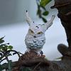 Mini Owl Owl Figurine Weatherproof Simulation Resin Crafts Resin Garden Accessories Garden