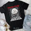 Bichon Frisé Antidepressivum T-Shirt Unisex T-Shirt Baumwolle Kurzarm Bedrucktes T-Shirt Unisex Lässiges Oberteil Damenbekleidung Harajuku