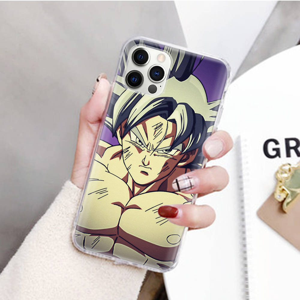 JW55 Dragon Ball Z Transparent Case for Samsung A04 A14 A23 M33 M53 Realme 10 9 C35 C55 VIVO Y02 X80 Infinix Hot 30 Note 11 Tecno Spark 8P Pro