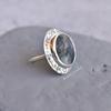Moss Agate Vintage Inspired Ring, Sterling Silver Moss Agate Ring for Women, Huge Bohemian Fashion Ring, Bridesmaid Gift, Gift for Her