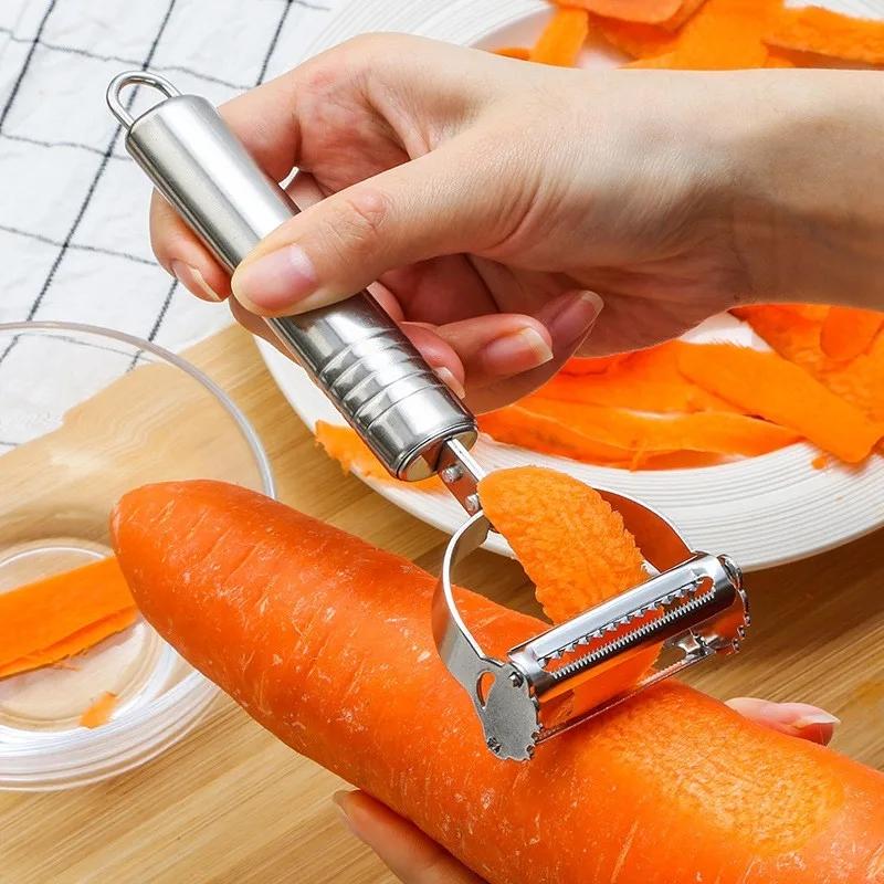 Stainless Steel Cane Knife Multi-Purpose Household Pineapple Peeler Thickened Kitchen Wax Gourd Lettuce Peeler