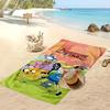 Adventure Time Cartoon Beach Towel, Soft Absorbent Quick‑Dry Towel for Beach Pool Swimming Travel Home