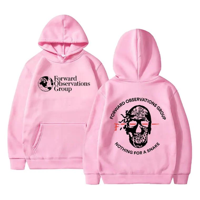 Autumn/Winter Hoodies Forward Observations Group Nothing for A Snake FOG Printed Men's and Women's Skull Retro Hoodies Warm Top