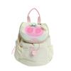 Summer dopamine contrasting color double shoulder back women's bag lightweight household cartoon girl backpack cute schoolbag