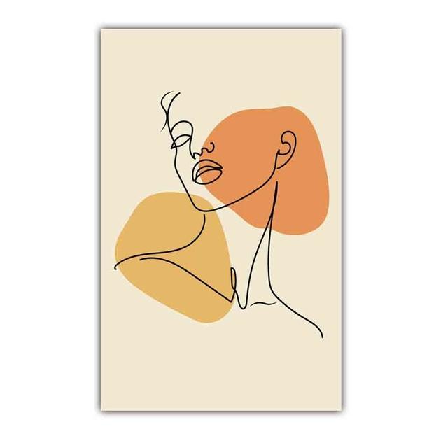 Nordic Abstract Art Figure Canvas Painting Minimalist Lines Matisse Poster Office Living Room Bedroom Home Decoration Mural No Frame