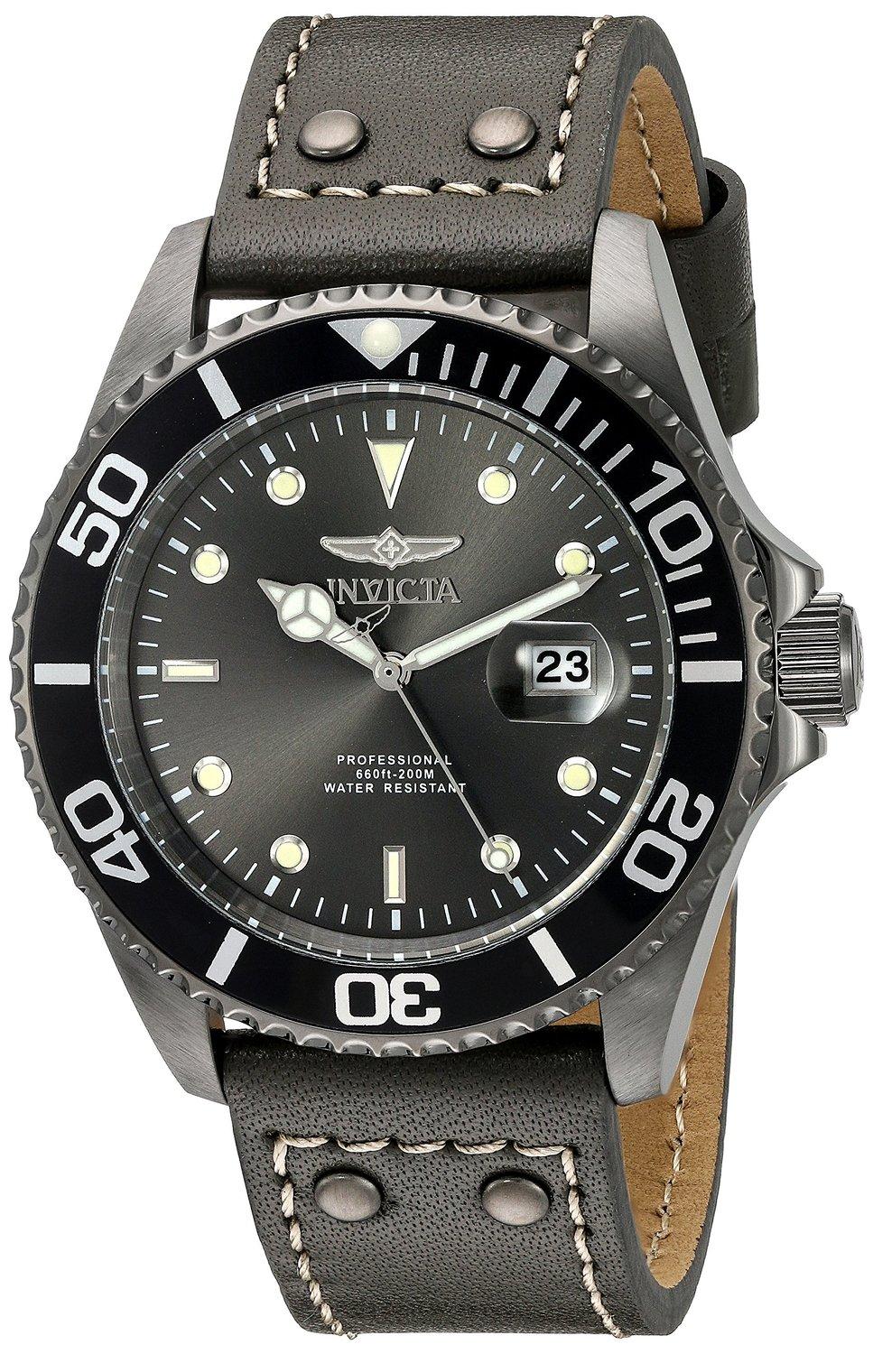 

INVICTA Мужские часы Pro Diver Quartz Professional 200M 22077 серый