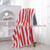 21-strand A-grade Soft White Cotton Striped Bath Towel - 6-layer Baby & Foot Bath Towel