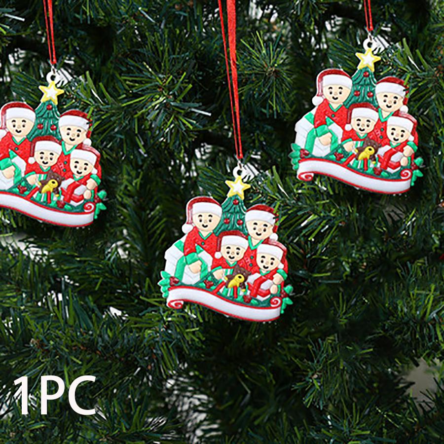 DIY Family Statue Christmas Decorations For Home Xmas New Year 2022 Christmas Decoration On Tree Ornament