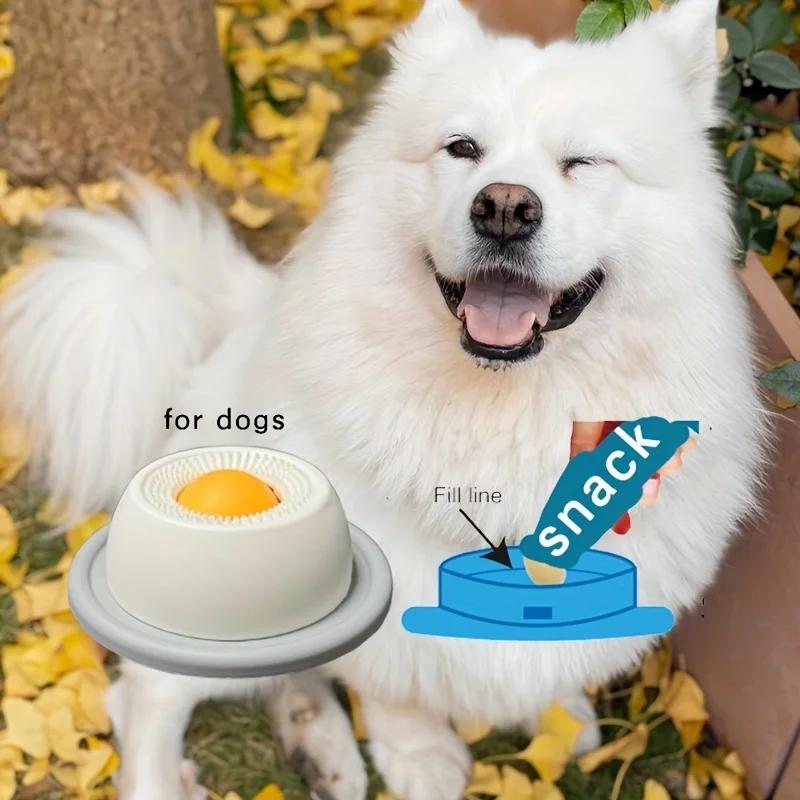 Haustier-Leckmatte zum langsamen Fressen, Joghurt-Leckplatte mit Saugnapf für Hunde und Katzen, Interaktiver Snacknapf fördert die Zahngesundheit