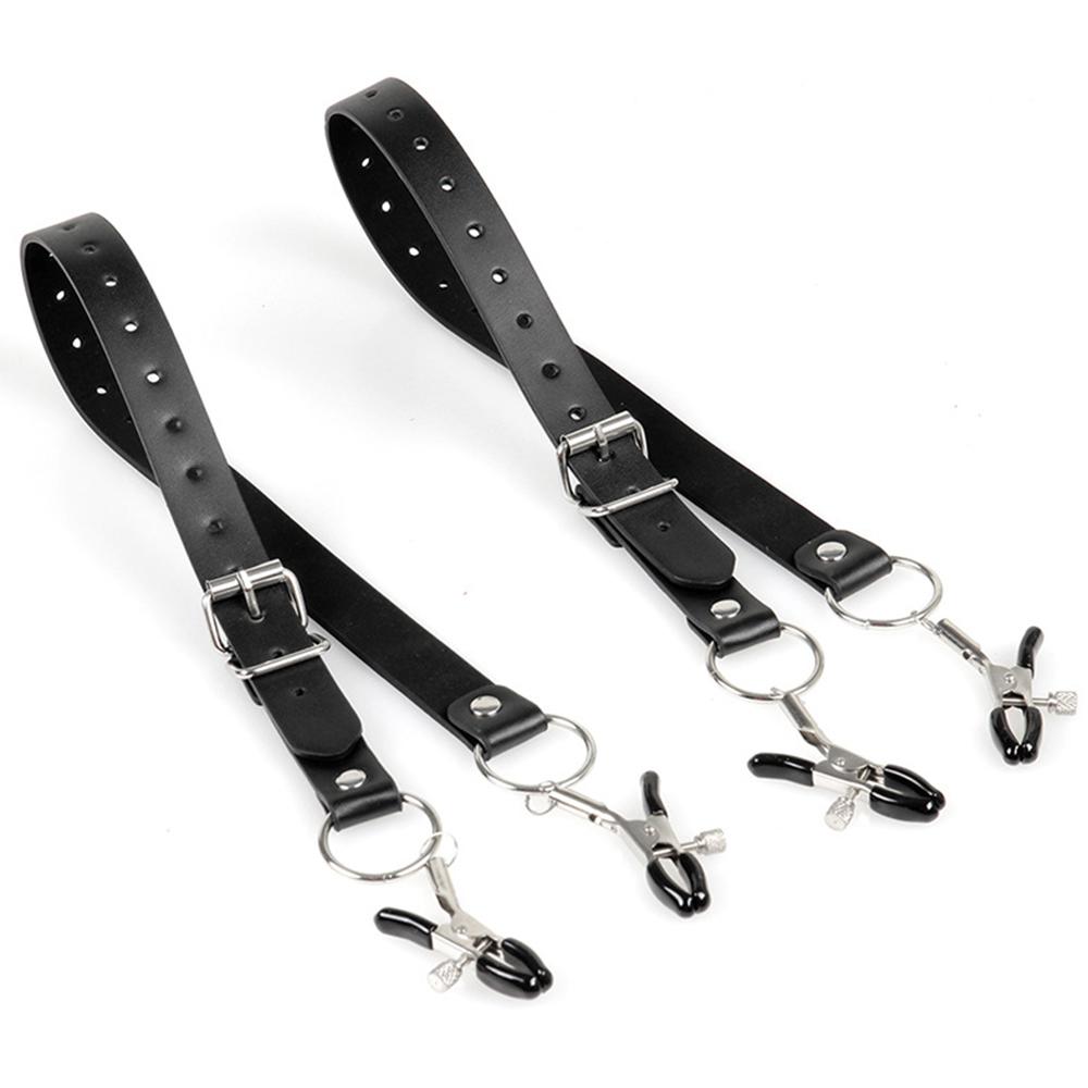 BDSM Sex Toy Nipple Clamp Labia Clip Clitoris Clamp Sexual Game Couple Kit Bondage Restraint Wrap Leash Adult Supplies for Women