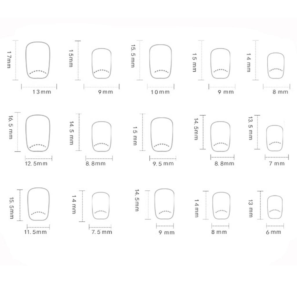 Cat Eye Press on Nails Flower Square Acrylic Fake Nails Reusable Stick on Nails for DIY Nail Art Manicure Decorations