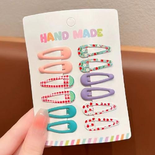 Children's Hair Clips Small Water Drop BB Clip Hairpin Barrettes Bangs Side Clip Kids Headwear Baby Girl Hair Accessories
