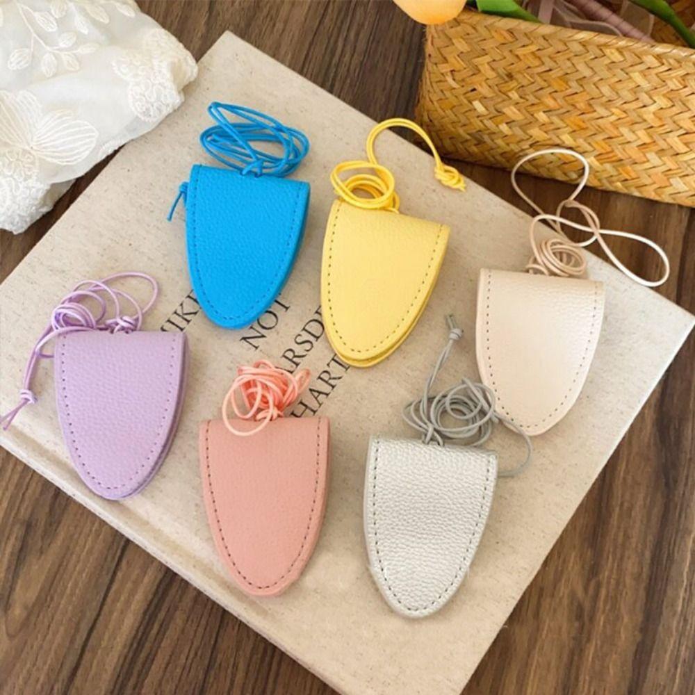 Anti-lost Pu Leather Magnetic Glasses Clip Pendant Sunglasses Glasses Holder Travel Accessory