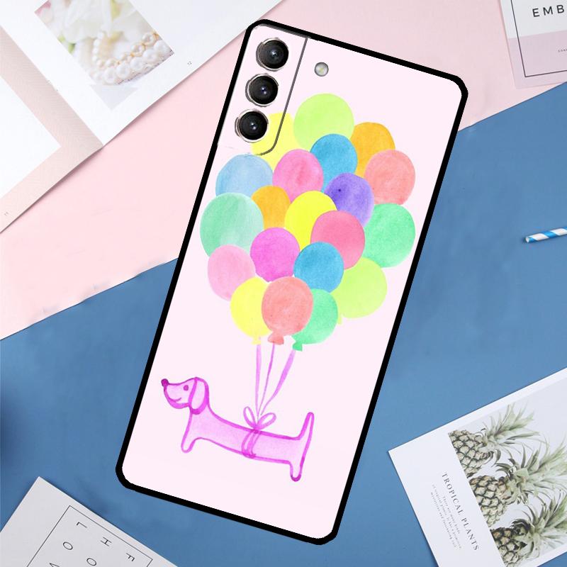 Dachshund Teckel Dackel Dog Case For Samsung Galaxy S22 S23 S24 Ultra S9 S10 Plus Note 10 20 Ultra S20 S21 FE Cover