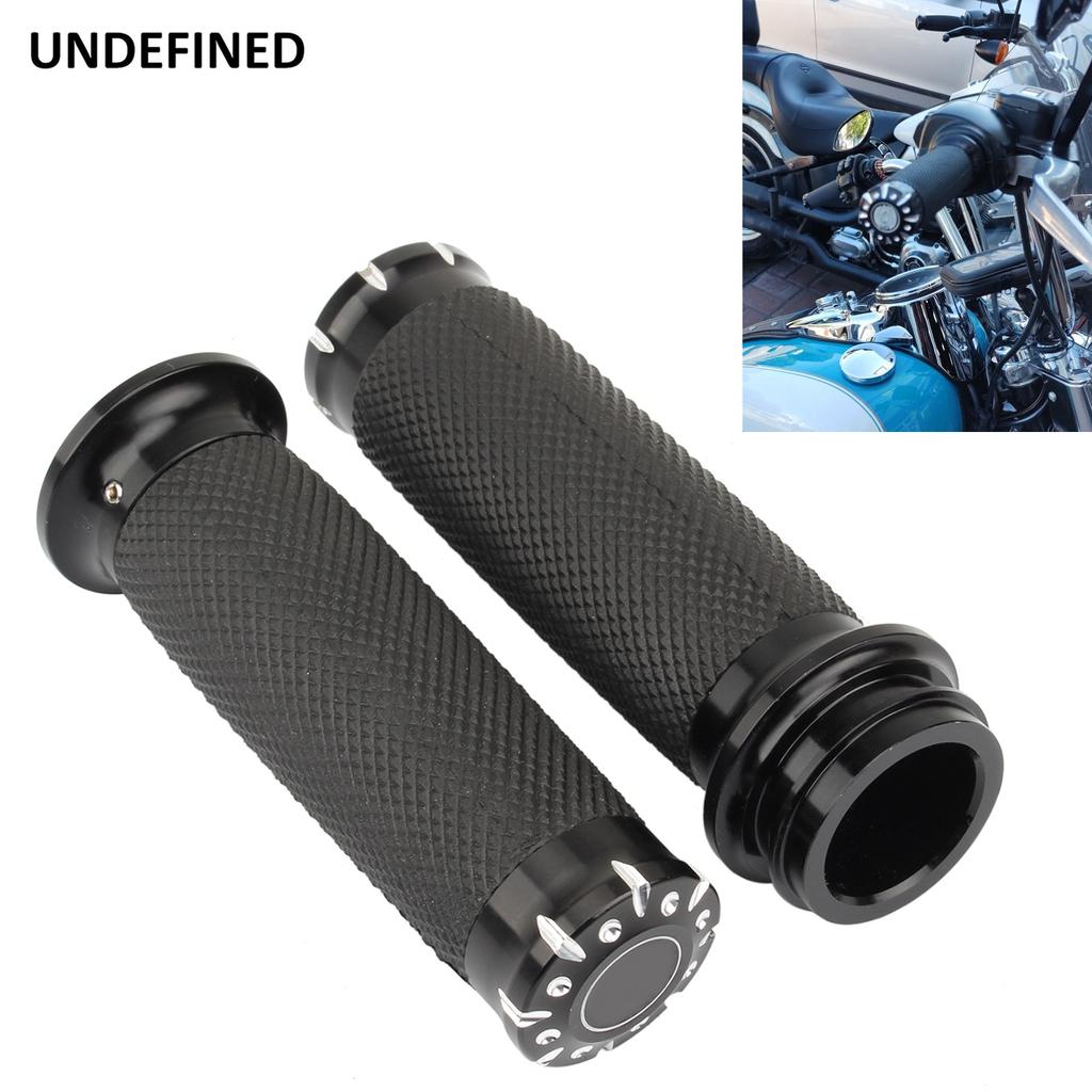 1"; 25mm Hand Grip Handle Bar Electronic Throttle Handleabr Grips for Harley Touring Street Glide Road Glide Softail Dyna