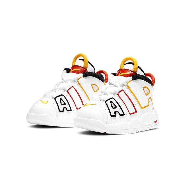 Nike Air More Uptempo TD Roswell Raygun Baby Sneakers White Team-Orange Black DD9287-100