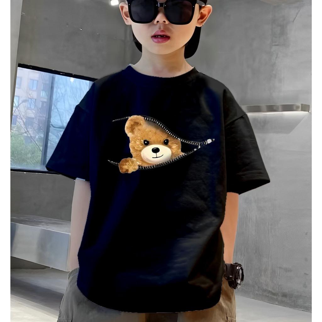 Children's casual T-shirt, fashionable children's printed T-shirt