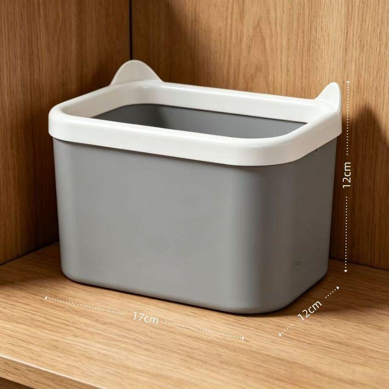 Cute Cat Ear Desktop Storage Bins Durable Construction Multi Color Options For Organizing Desk Sundries Stationery