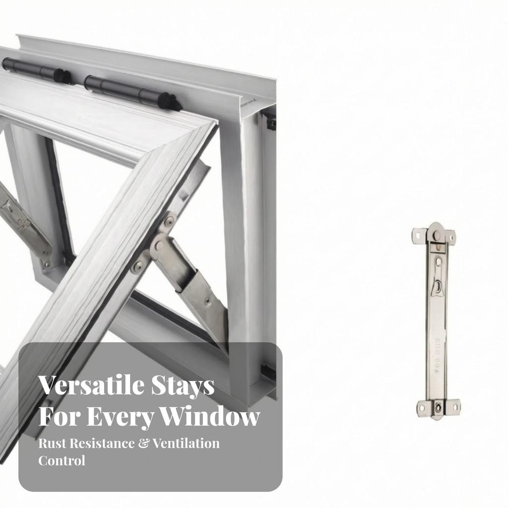 2 Pieces Awning Window Stay Heavy Duty for Workshops, Homeowners
