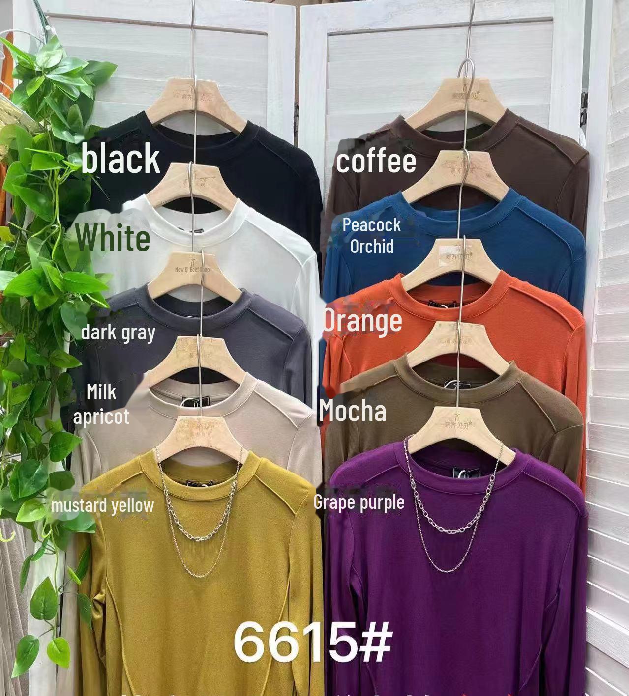 

Европейская футболка облегающего кроя с узором «елочка»: Женский модный топ с круглым вырезом для весны/осени M