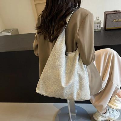 PU with Women's Shoulder Bag Multi-functional Fashion Handbag Soft Simple Fashion Western-style Handbag