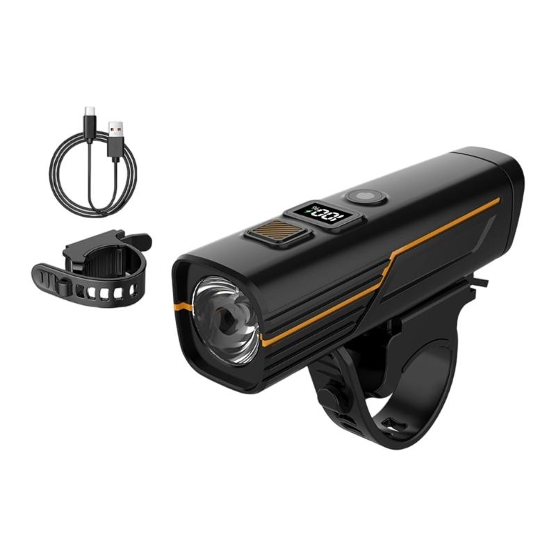 Night Riding Headlight Waterproof Mountain Bike Light Type C Charging Safety Cycling Bike Light for Outdoor Cycling