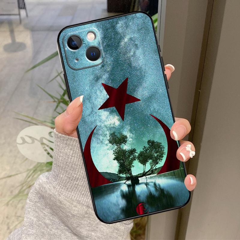 Türkei Türkische Flagge Hülle Für iPhone 17 Air 16 15 14 13 11 12 Pro Max Plus 12 13 Mini 16e 17 Pro Max Rückseite