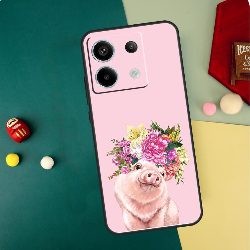 

cute pig Case For Xiaomi Redmi Note 14 13 12 11 10 9 15 Pro Plus Redmi 15 14C 13C 10C 12C 15C Funda Redmi Note 11 Pro