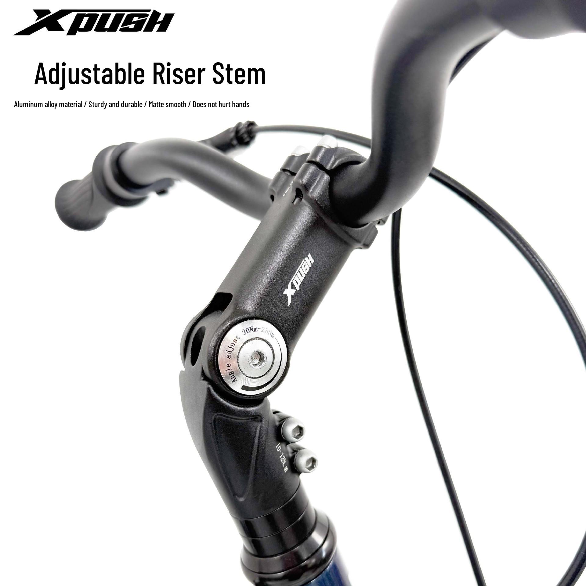 Adjustable Height Children s Mountain Bike Handlebar Riser - Aluminum Alloy, 90° Stem 1