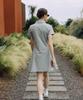 OBER GOLF Easy Slim Polo Dress (Gray)