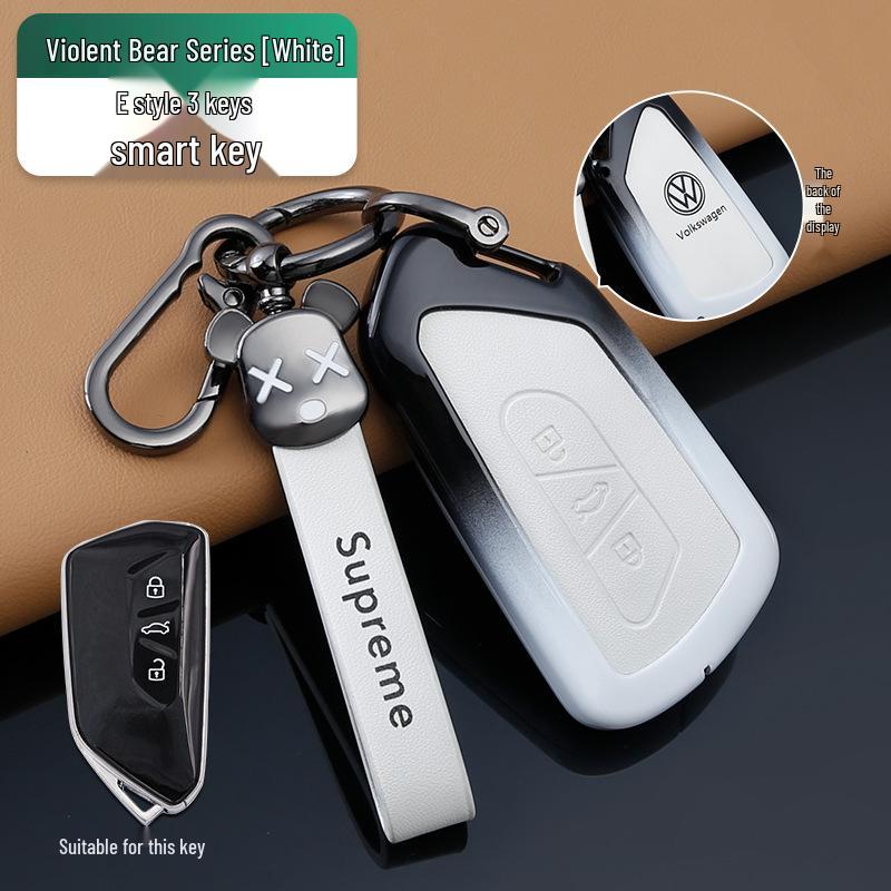 Volkswagen Key Cover for Passat, Sagitar, Lavida, Magotan, Tayron, Tharu, Teramont, Bora Models - Unisex Shell Buckle