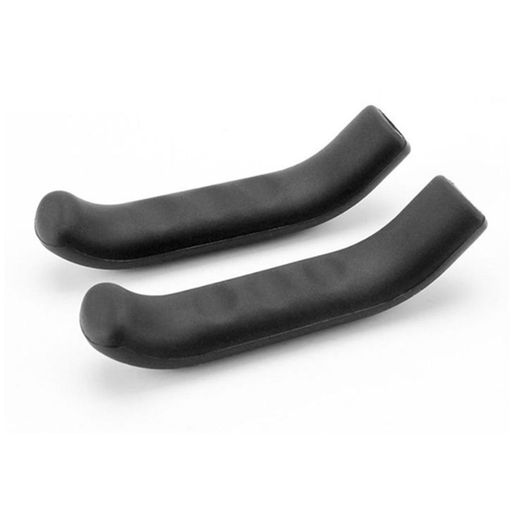 1 Pair Bicycle Brake Lever Grips Silicone Shock-absorption Handle Protectors Reusable Cover Riding Biking Sleeve чёрный