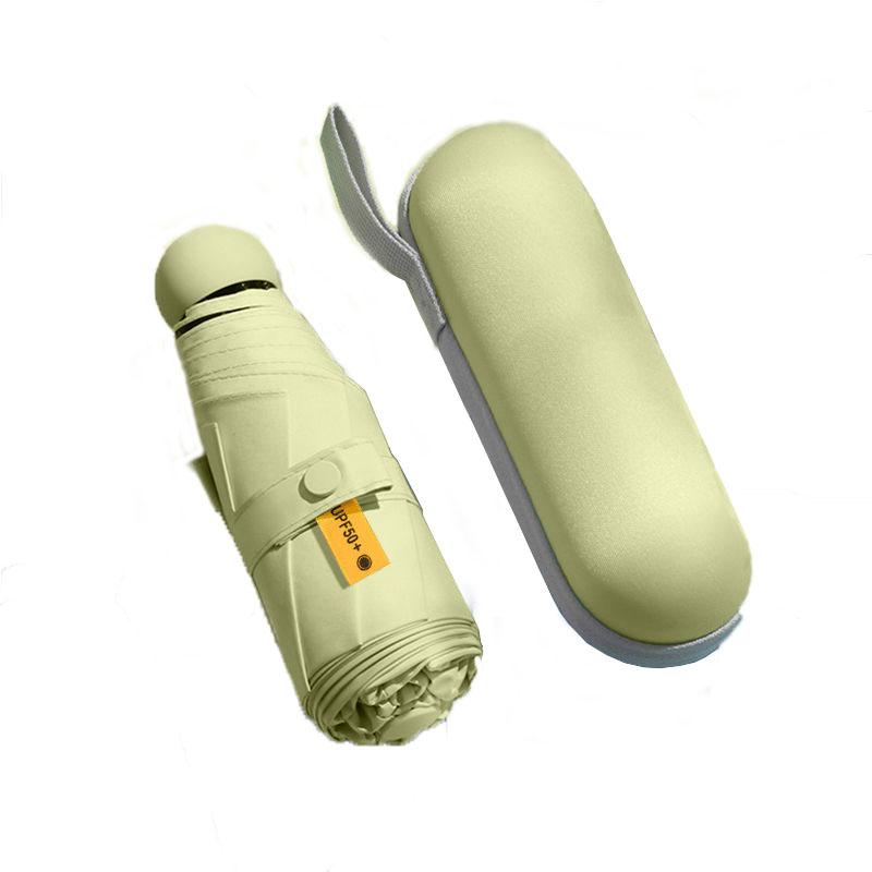 Dual-Use Compact Portable Sunshade, Pocket Capsule, UV Protection, Female Gift, Sunshade, Sun,5-section UMBRELLA
