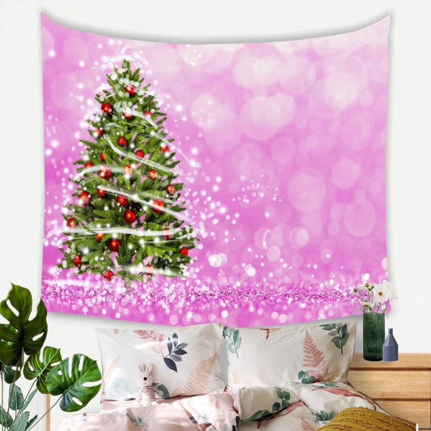 Christmas Tree Tapestry Full of Colorful Balls, Bedroom and Living Room Background Hanging Cloth