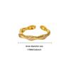 Court Style Retro Gold Copper K Gold-plated Ring Women's Light Luxury Fashion Micro-inlaid Zircon High-end Exquisite Ring
