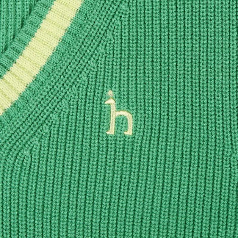 [hedges Kids] Vestă Pulover Organică Earth Verde Hus02kv02m Gn