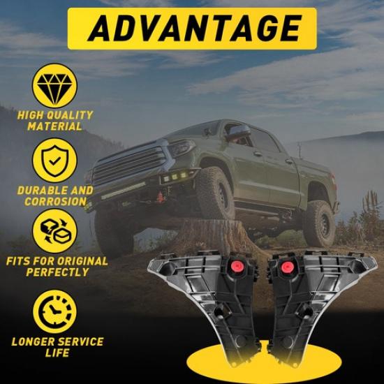 Подходит для Toyota 2014- Tundra Пассажирская передняя боковая кронштейн бампера Водителя и