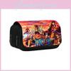 One Piece Pencil Case Double Layer Nylon Stationery Organizer For Students