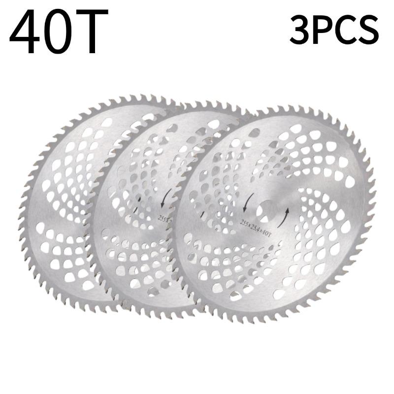 1-10pcs 9.95" 40T 60T Lawn Mower Blade Brush Cutter Blade Tree Trimmer Saw Blade Carbide Replacement Circular Saw Blade