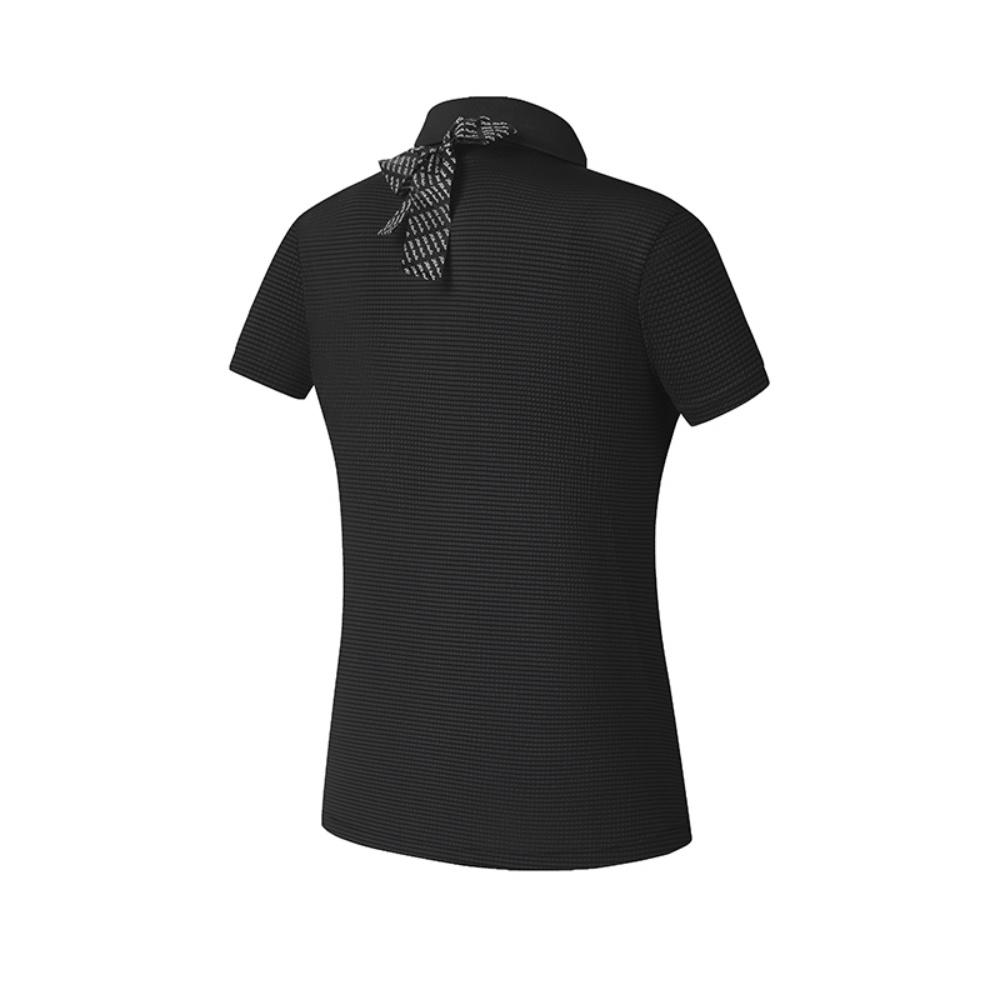 New FILA AthleticsGolf Collection Polo Shirt Women's Pitch Black A11W525102FBK