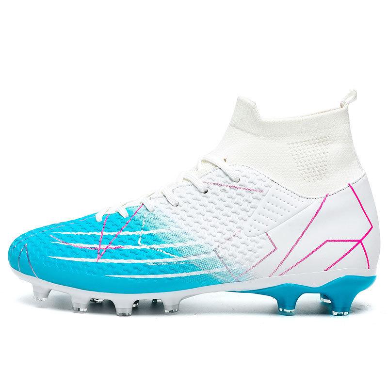 New High-top Football Shoes Spike Broken Nails Competition Training Shoes Boys and Girls Football Shoes