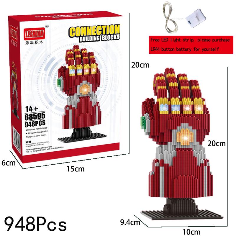 Marval Legends Avengers Building Blocks Iron Man Spider Man Groot Building Building Blocks Rocket Raccoo Toys Gifts For Children