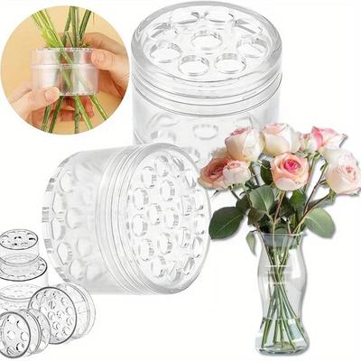 4/2Pcs Spiral Ikebana Stem Holder,Spiral Stem Holder DIY Japanese Honeycomb Flower Planter