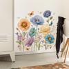 Färgglada Blommor Sovrum, Vardagsrum, Entréhall, TV-bakgrund, Dekorativa Väggklistermärken