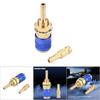 M6 Thread Size Water Cooled Gas Adapter Brass For 6mm Inner Dia Hose Quick Connector Fitting Red / Blue / Gold
