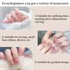 5PCS Nail Art Liner Brush Set For UV Gel French Stripe Line Painting Drawing Flower Pen Professional Manicure Brushes Tool
