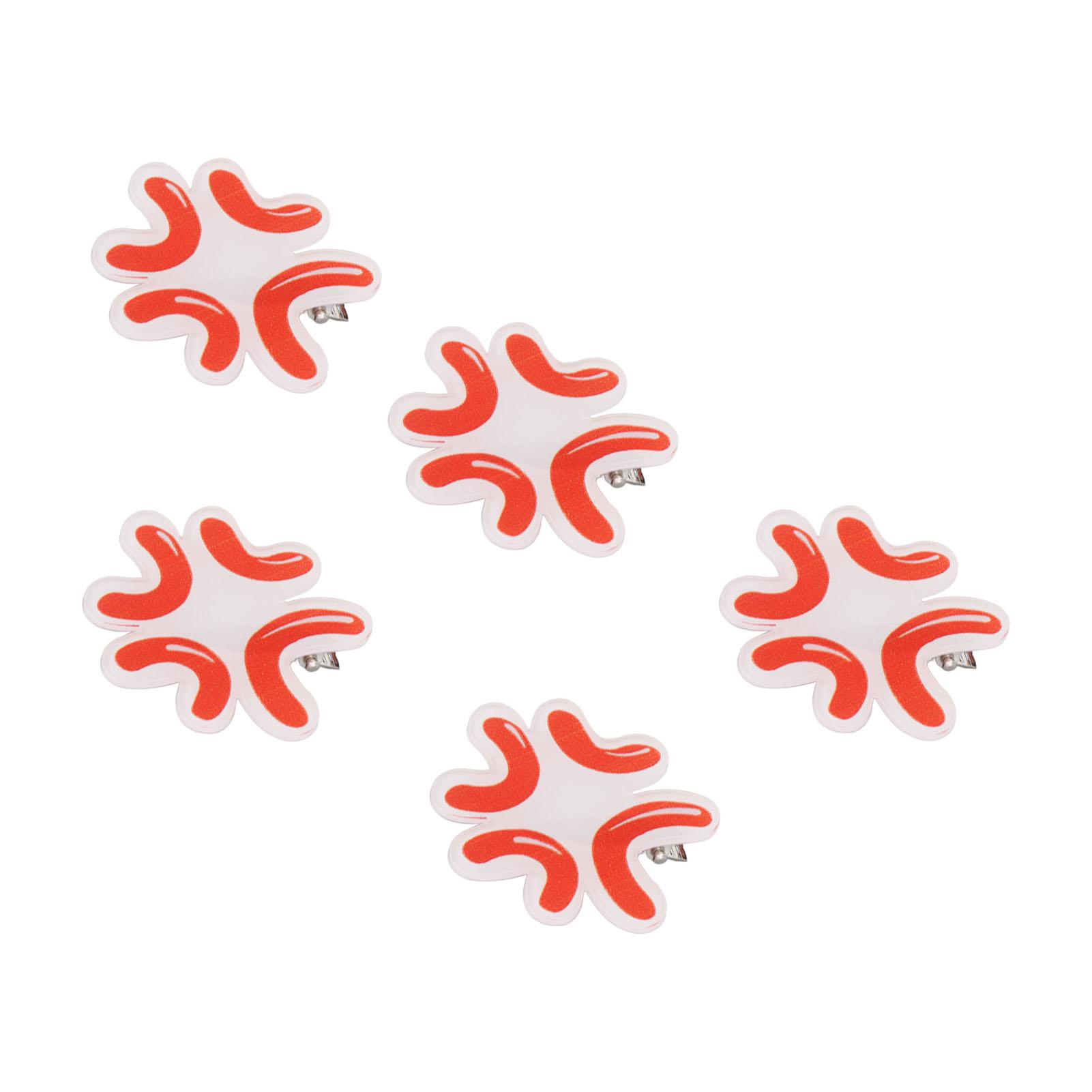 

5 шт. Заколка для волос уникальной формы Женская Девичья Милая Забавная Заколка Аксессуары для волос для свиданий вечеринок #1