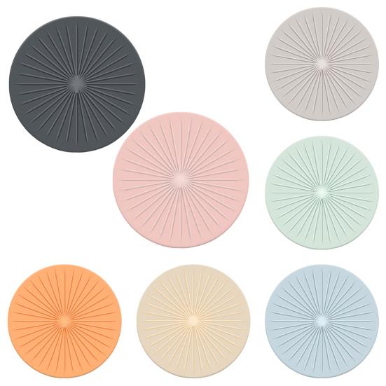 Insulation Pad Heat-resistant Easy Home to Clean Round Food-grade Silicone Restaurant Hotel Dining Table