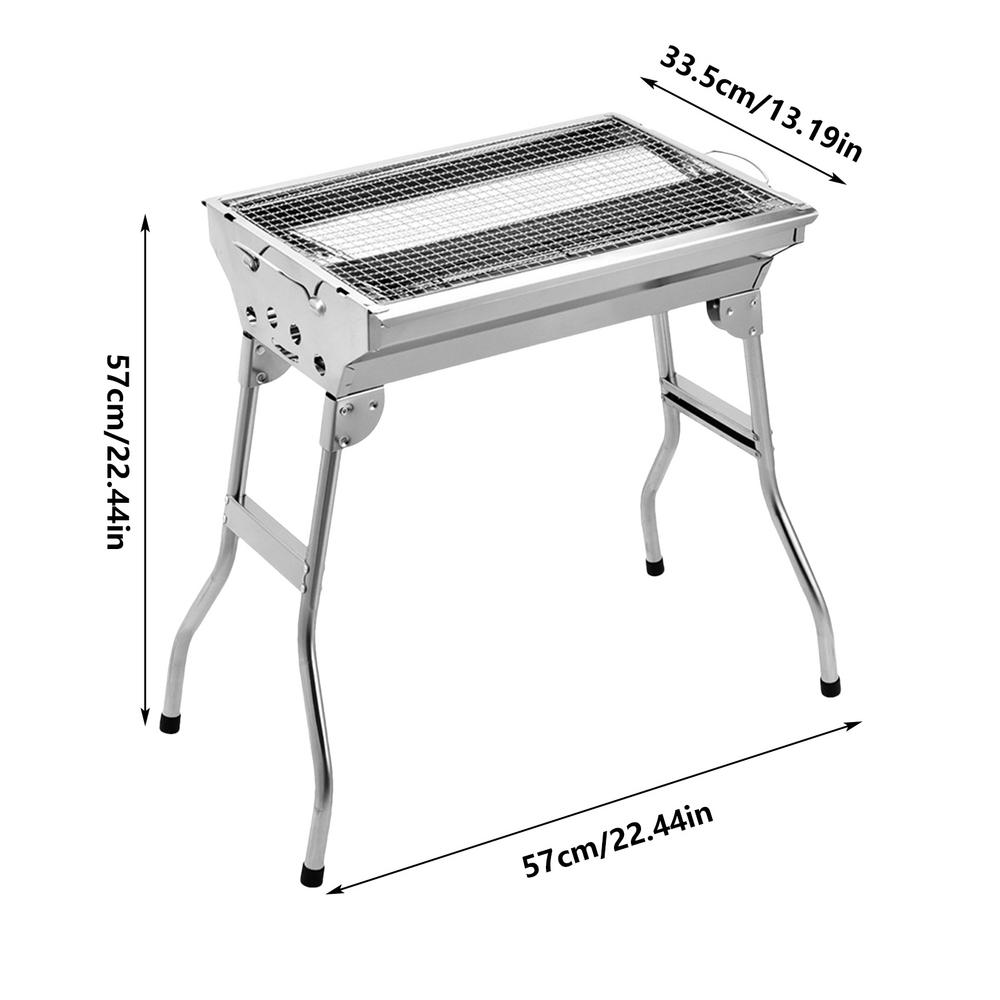 

Портативний складаний гриль для барбекю, опалювальні печі, багатофункціональні кемпінгові грилі для барбекю, сітка, дрова, піч, гриль для барбекю з нержавіючої сталі